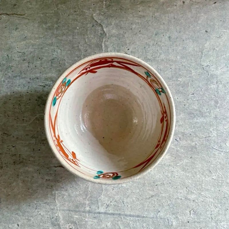 🔶SALE🔶岐阜 秀峰窯中垣連次 金彩粉引赤絵魚紋多用鉢 | MatsuBokkuri