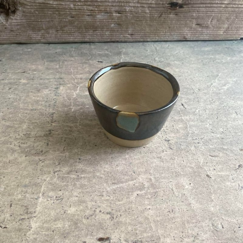 益子焼 黒柿釉青磁流し蕎麦猪口 | MatsuBokkuri