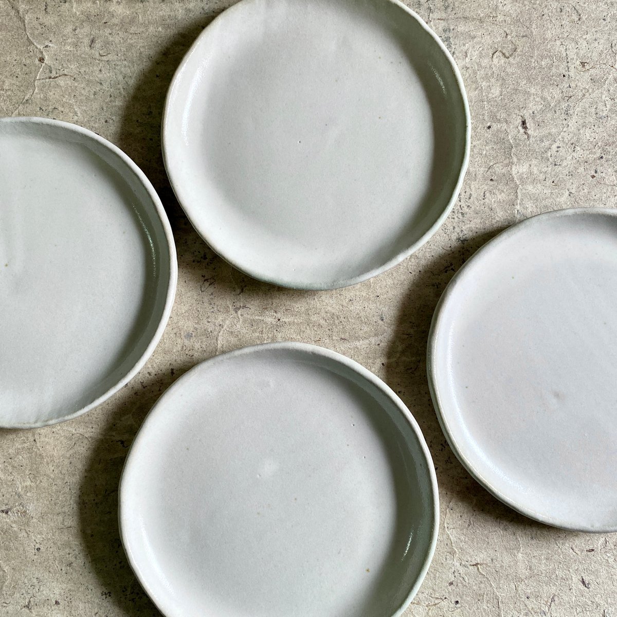 益子焼 白釉5寸平皿 | MatsuBokkuri