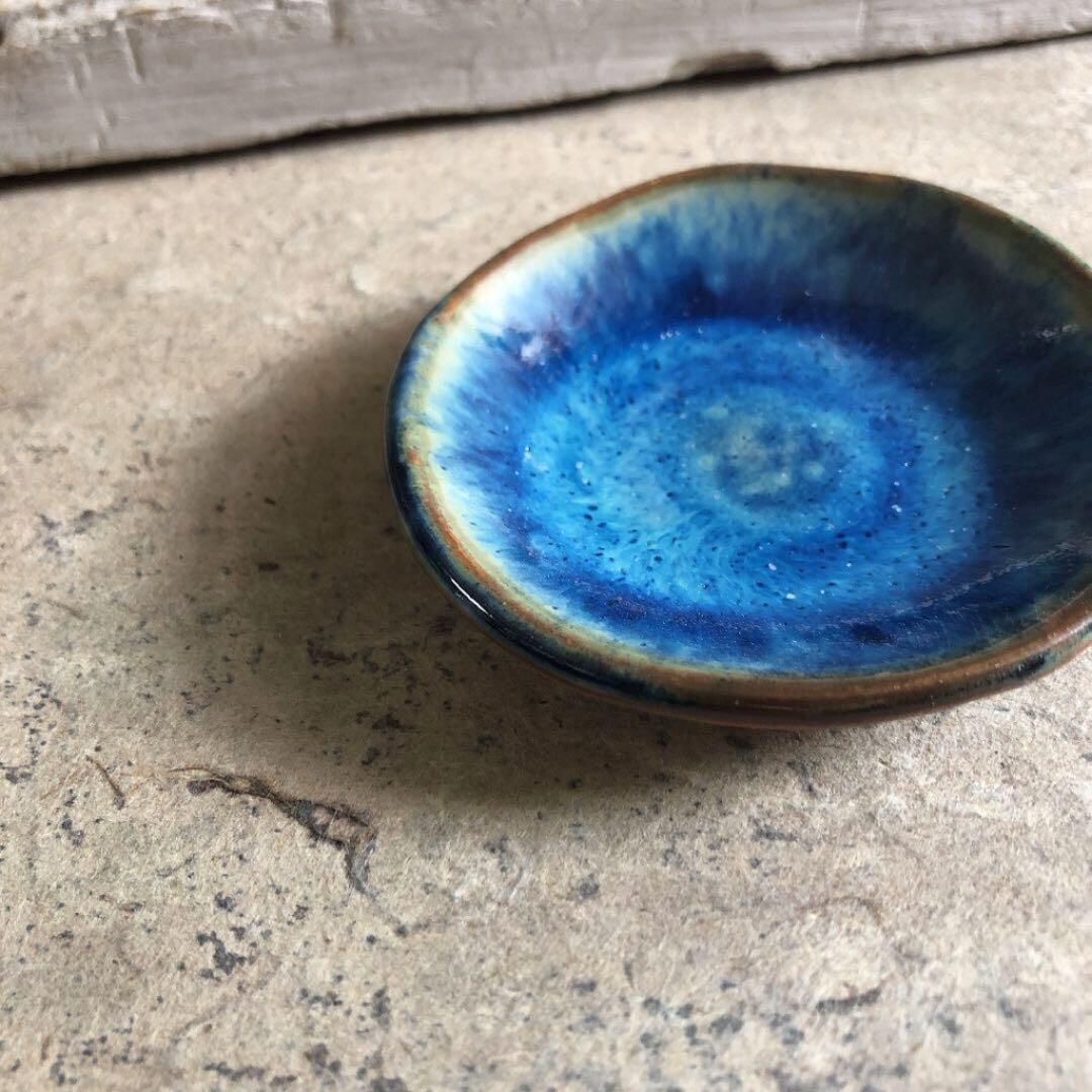 益子焼　皿 益子焼 二彩5寸丸皿 | MatsuBokkuri