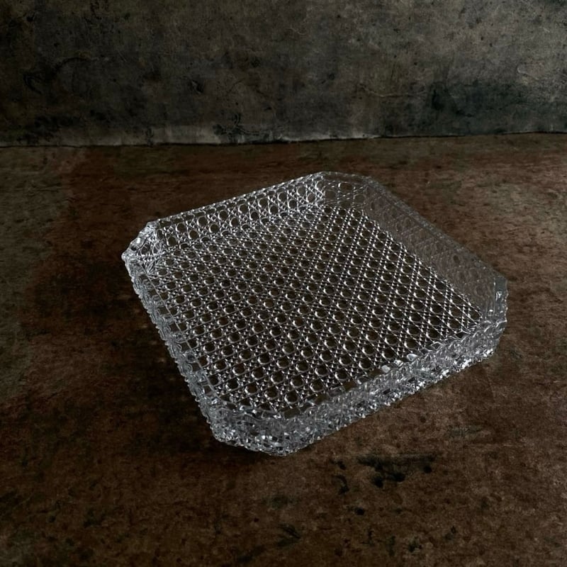 和硝子 籠目八寸皿 | MatsuBokkuri