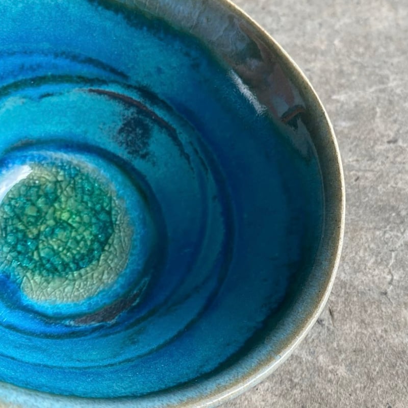 🔶SALE🔶益子焼 トルコブルー飯碗 | MatsuBokkuri