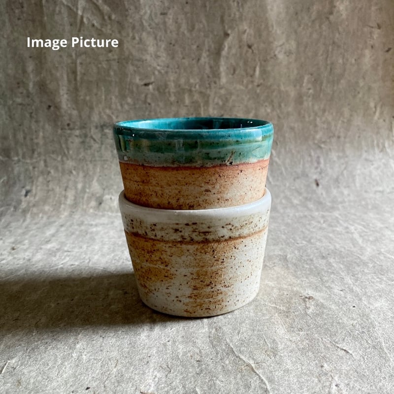 美濃焼 縄文焼〆織部グリーン 蕎麦猪口 | MatsuBokkuri