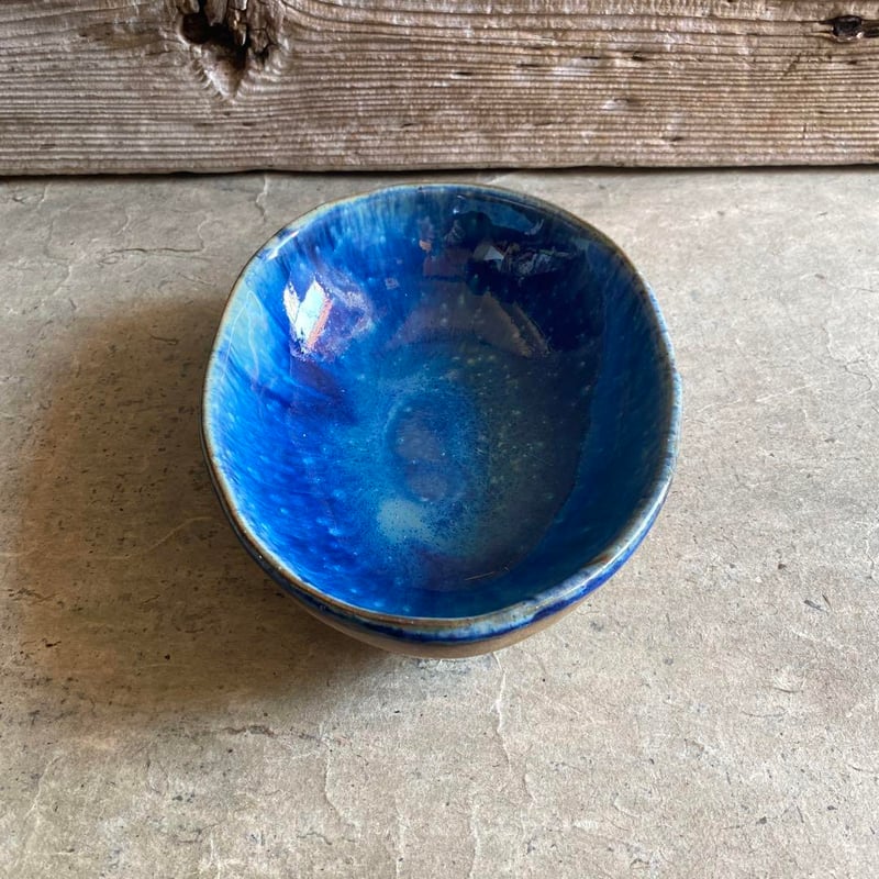 益子焼 青釉たまご鉢（大） | MatsuBokkuri