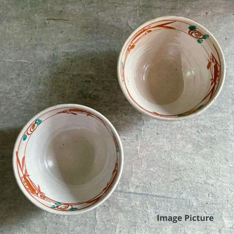 🔶SALE🔶岐阜 秀峰窯中垣連次 金彩粉引赤絵魚紋多用鉢 | MatsuBokkuri