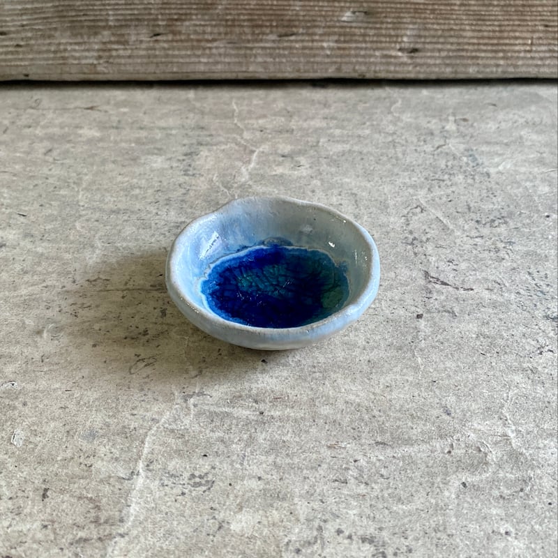 益子焼 インディゴブルー2.5寸豆千代口 | MatsuBokkuri