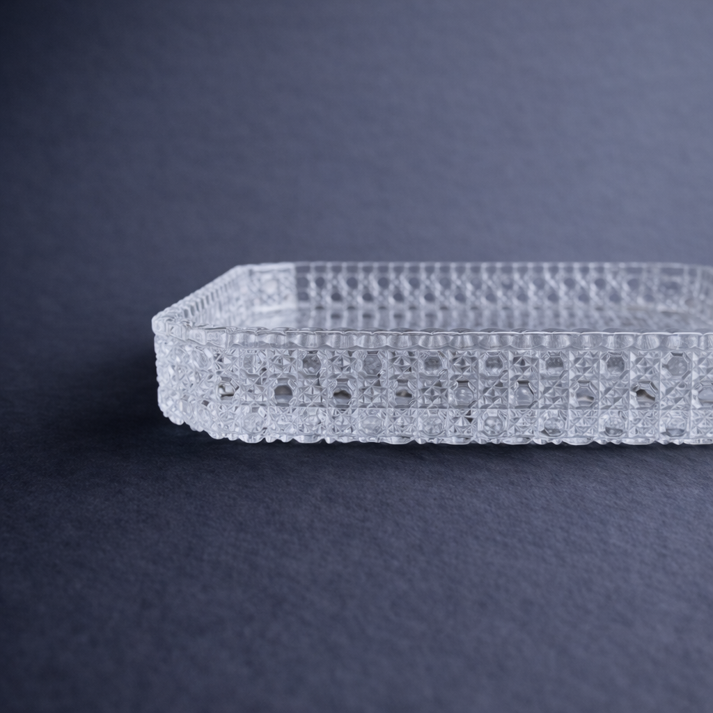 和硝子 籠目八寸皿 | MatsuBokkuri