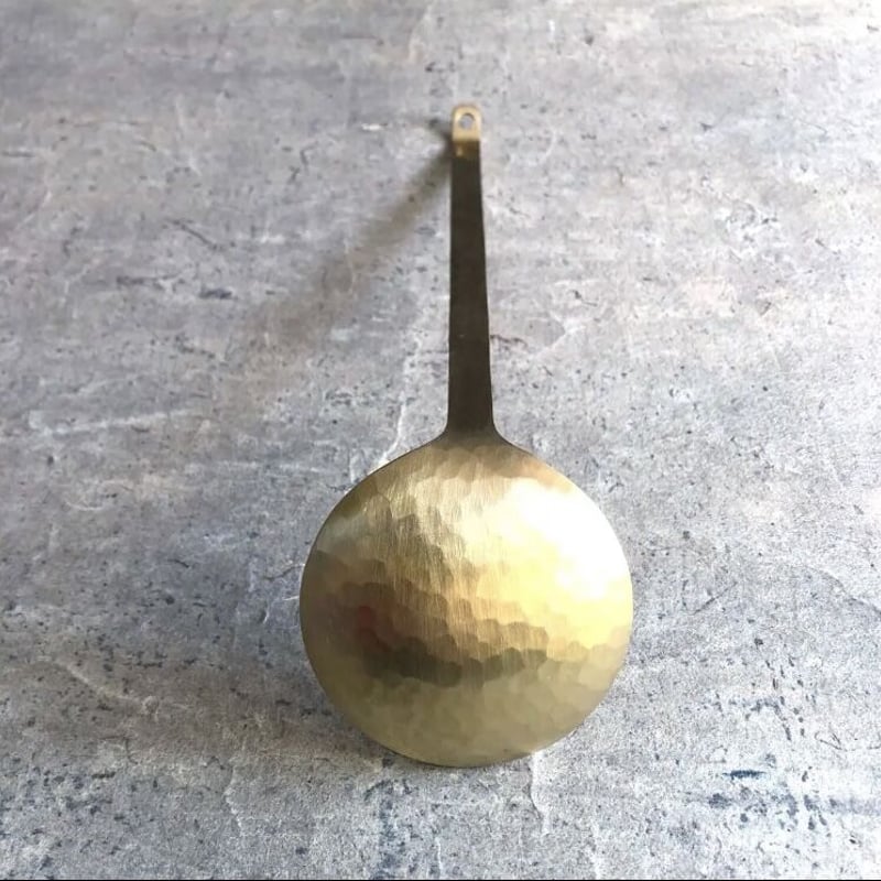 新潟燕 真鍮槌目入手打ちお玉（穴無し） | MatsuBokkuri
