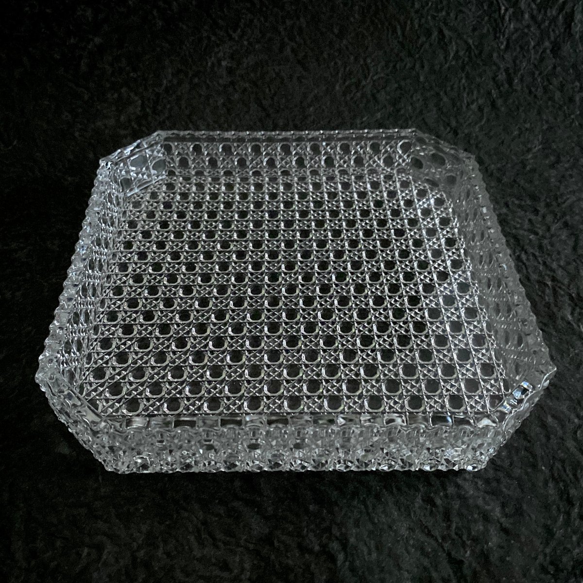 訳あり商品 和硝子 籠目八寸皿 | MatsuBokkuri 食器