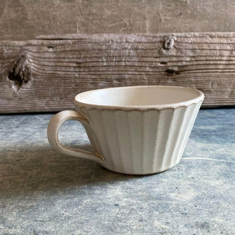 R 益子焼 kinariしのぎスープカップ 益子焼 kinariしのぎスープカップ | MatsuBokkuri