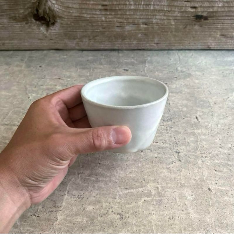 益子焼 白糠釉蕎麦猪口 | MatsuBokkuri