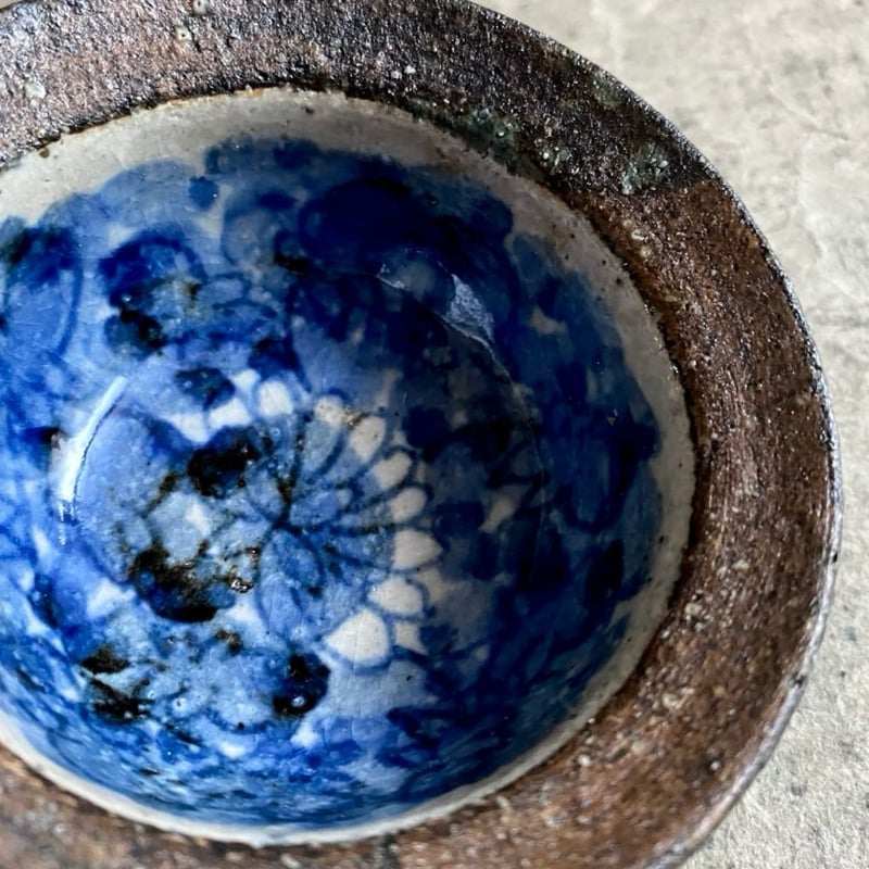 波佐見焼　盃 波佐見焼 洸彩窯 花唐草高台盃 | MatsuBokkuri