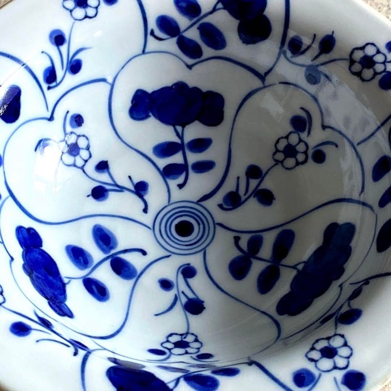 伊万里焼 徳七窯 なずなリム鉢 | MatsuBokkuri