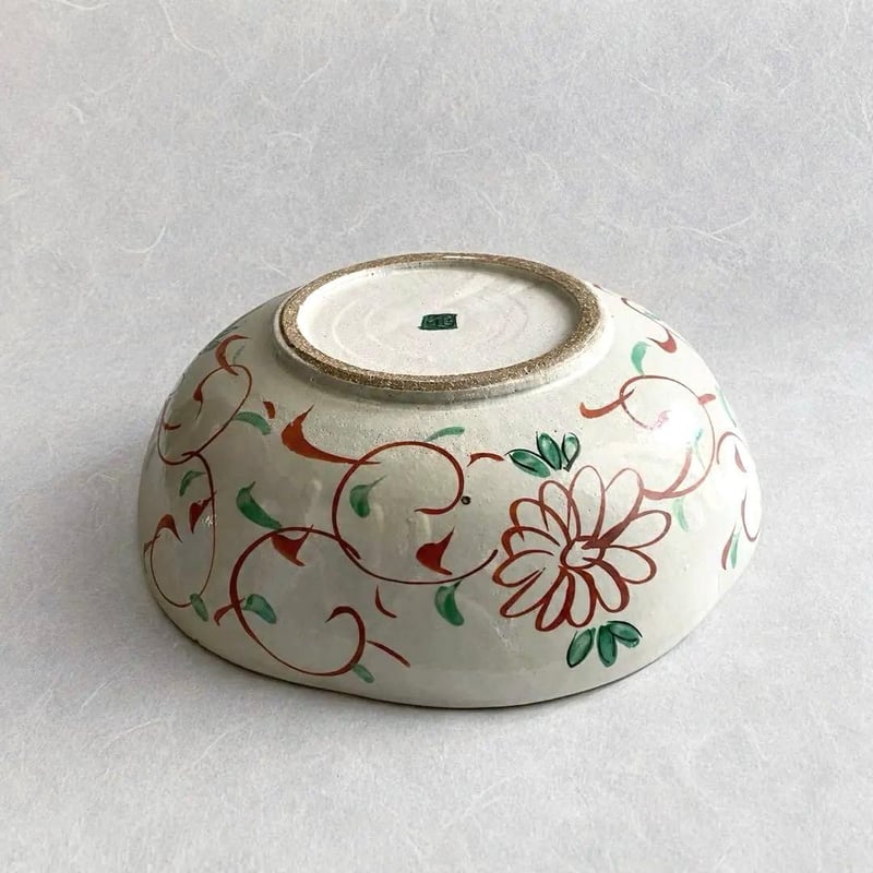 🔶SALE🔶岐阜 秀峰窯中垣連次 万歴赤絵花型大鉢 | MatsuBokkuri