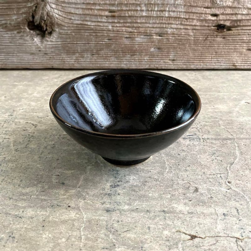 益子焼 黒柿釉 飯碗 | MatsuBokkuri