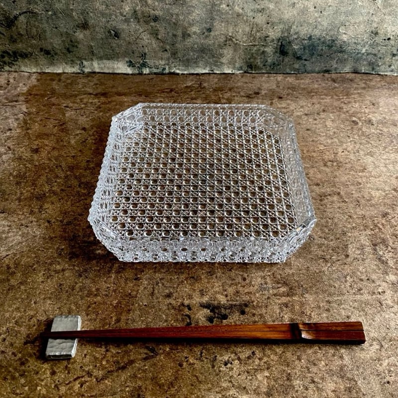 和硝子 籠目八寸皿 | MatsuBokkuri