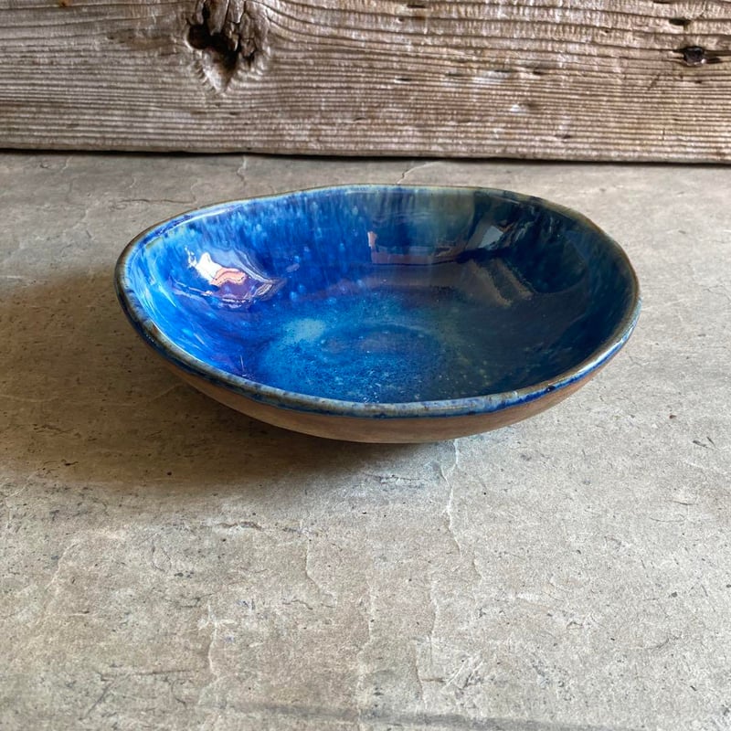 益子焼 青釉たまご鉢（大） | MatsuBokkuri