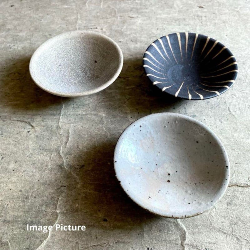 美濃焼 兵山窯 錆かいらぎ丸豆皿 | MatsuBokkuri