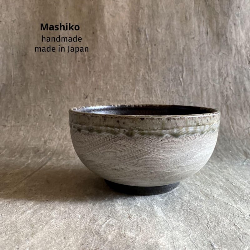 益子焼「丼（魚紋）8寸」【 送料確認用出品 】