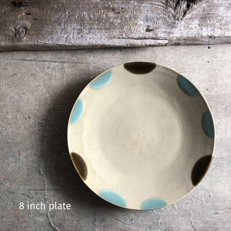 井上茂　三島皿　8寸　やや浅め B　未使用　2点セット　雅姫 うつわ穂垂｜web shop｜井上茂｜印花三島8寸皿a