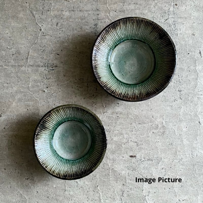 益子焼 古賀賢二 灰釉くし目鉢 (小) | MatsuBokkuri