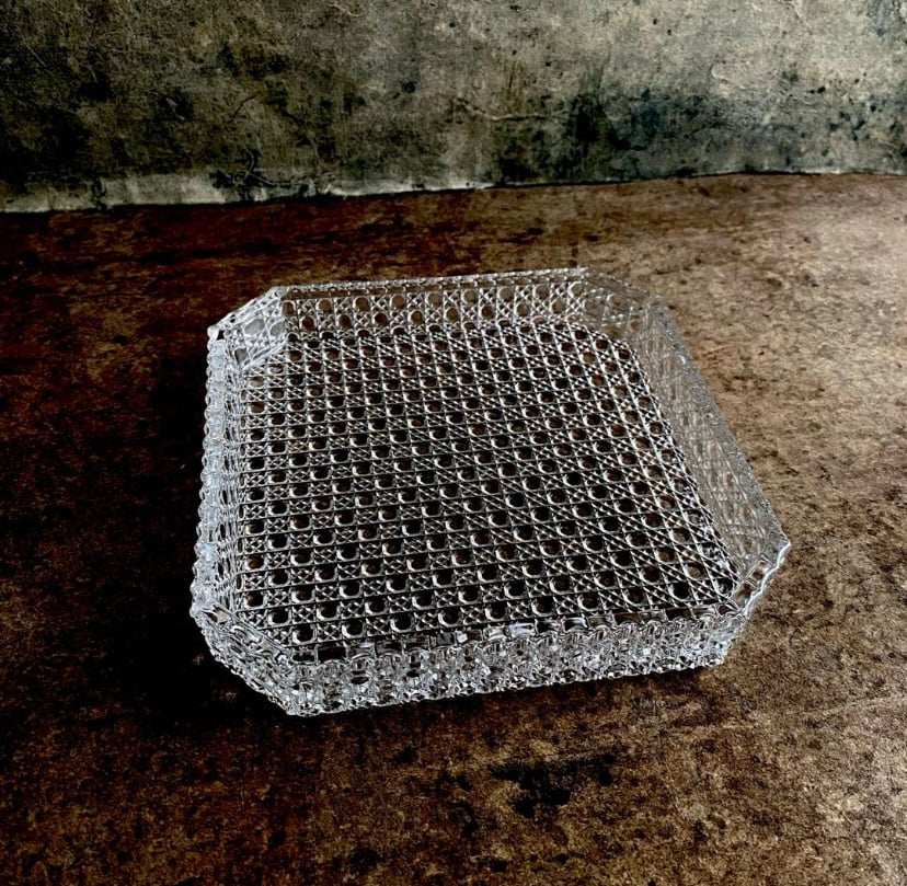 せいら 日本製和硝子　籠目八寸ガラス皿 fit=scale-down,w=1200