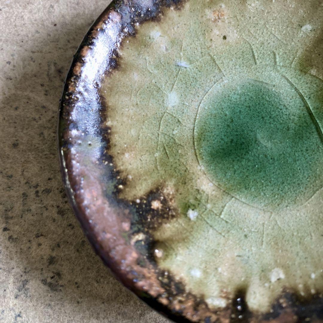 益子焼 古賀賢二 灰釉豆皿 | MatsuBokkuri