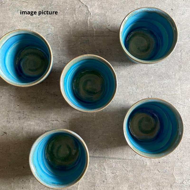 益子焼　糠白釉青掛流蕎麦猪口 Amazon.co.jp: 益子焼 糠白釉青掛流蕎麦猪口 : ホーム＆キッチン