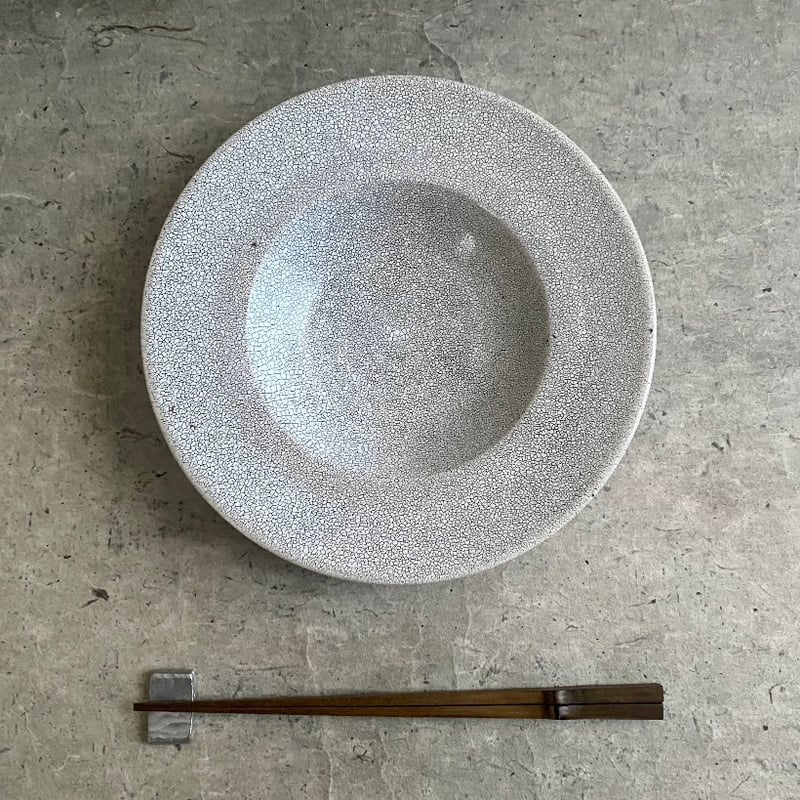 美濃焼 兵山窯 錆かいらぎ6.5寸深皿 | MatsuBokkuri