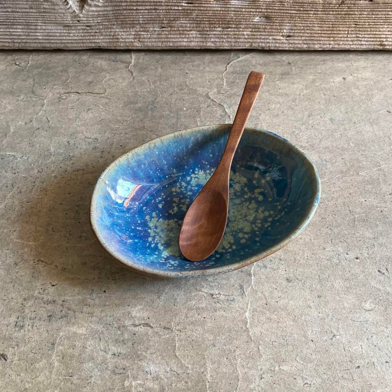 益子焼 結晶釉たまご鉢（中） | MatsuBokkuri