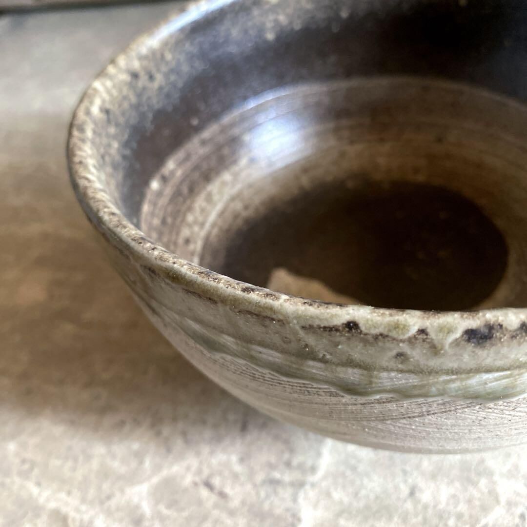 益子焼「丼(柿丸抜)６寸」【 送料確認用出品 】 sarayamane_wsm-kk55sd-001