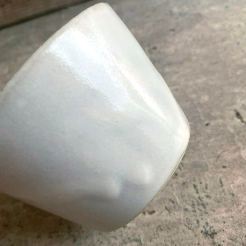 益子焼 白糠釉蕎麦猪口 | MatsuBokkuri