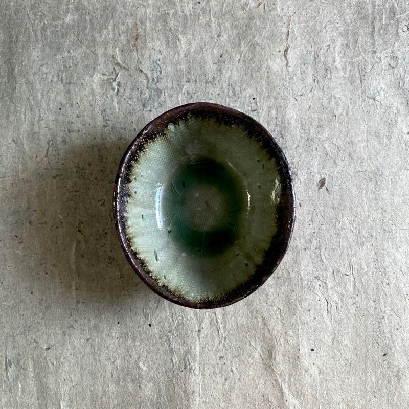 益子焼 古賀賢二 灰釉楕円鉢（小） | MatsuBokkuri