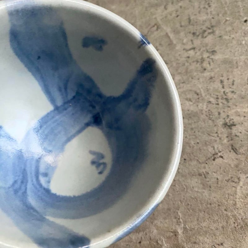 益子焼 糠呉須椿蕎麦猪口 | MatsuBokkuri