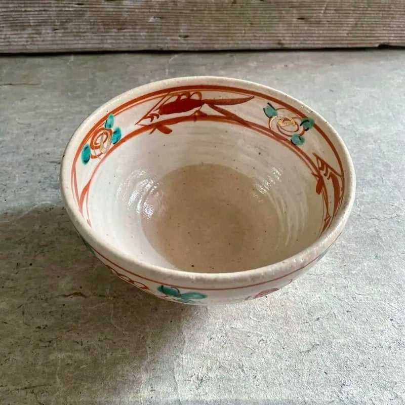 🔶SALE🔶岐阜 秀峰窯中垣連次 金彩粉引赤絵魚紋多用鉢 | MatsuBokkuri