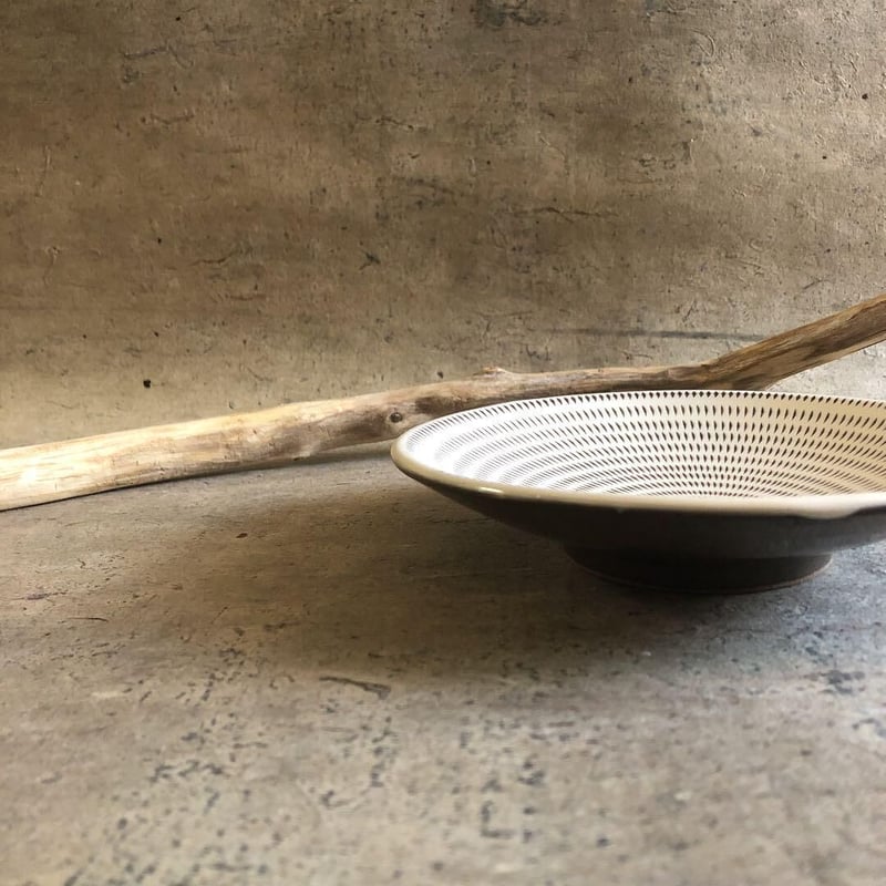 小石原焼 早川窯元 とびかんな6寸皿 | MatsuBokkuri