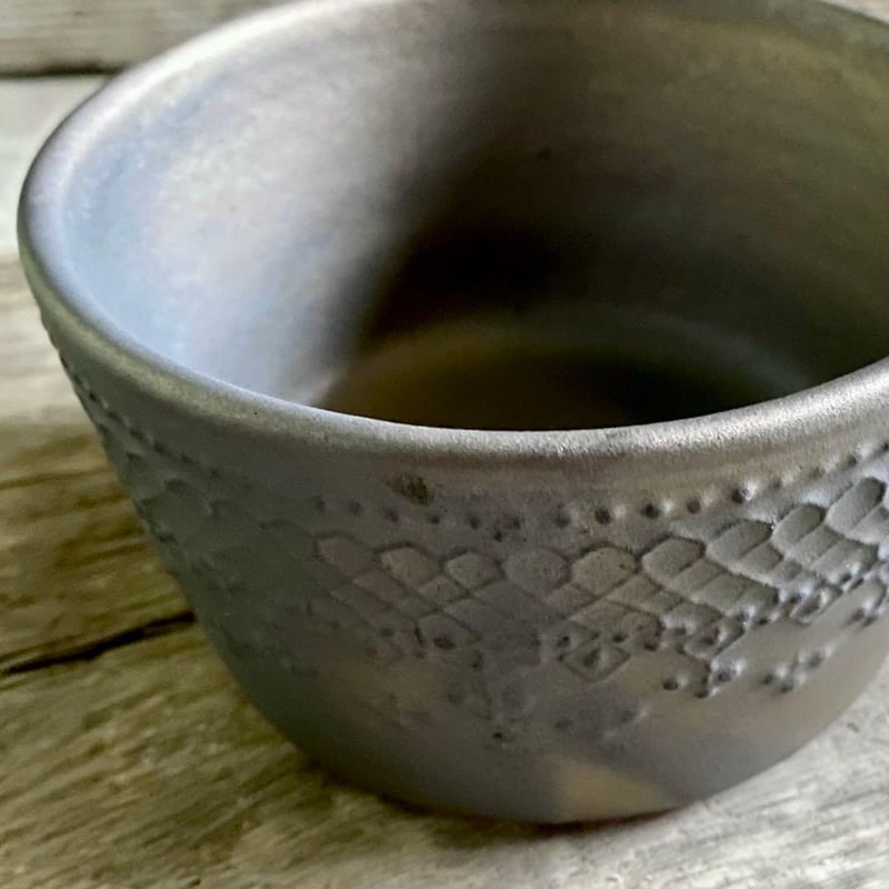 益子焼 わかさま陶芸 ビジュゴールドフレンチレーススープカップ