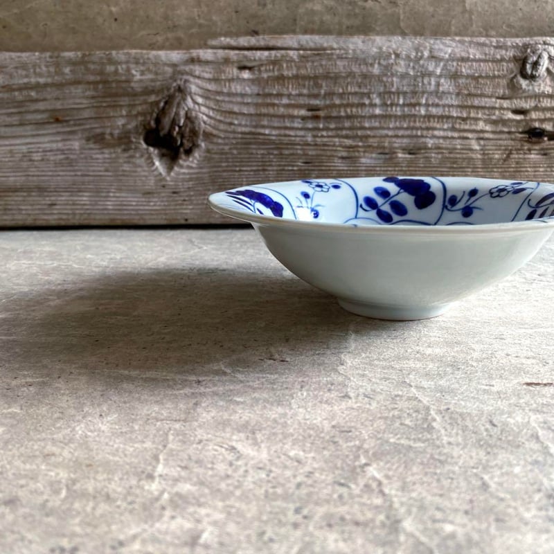 伊万里焼 徳七窯 なずなリム鉢 | MatsuBokkuri