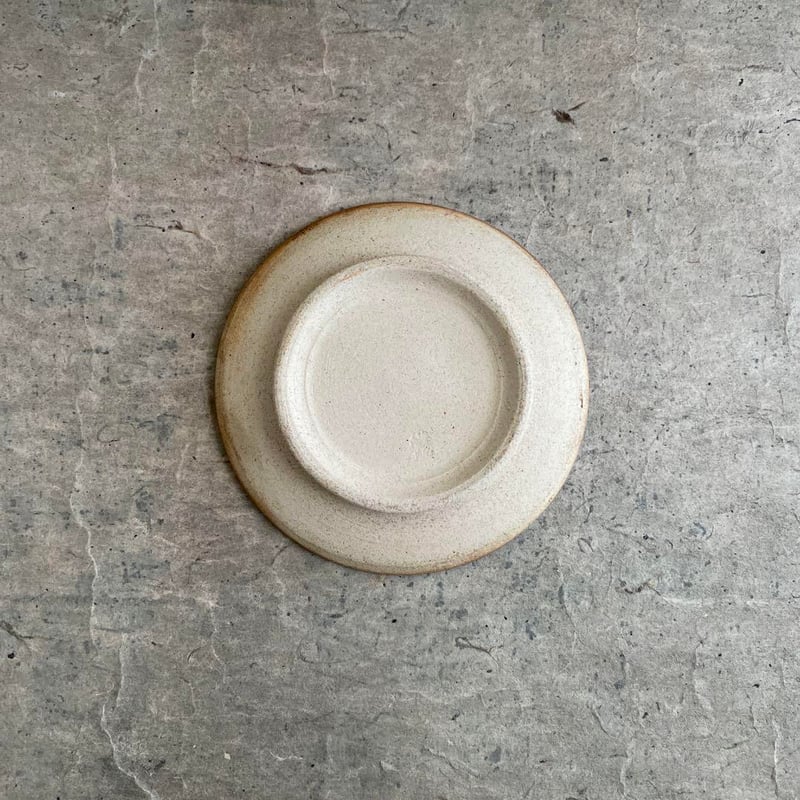 益子焼 青釉丸銘々皿 | MatsuBokkuri