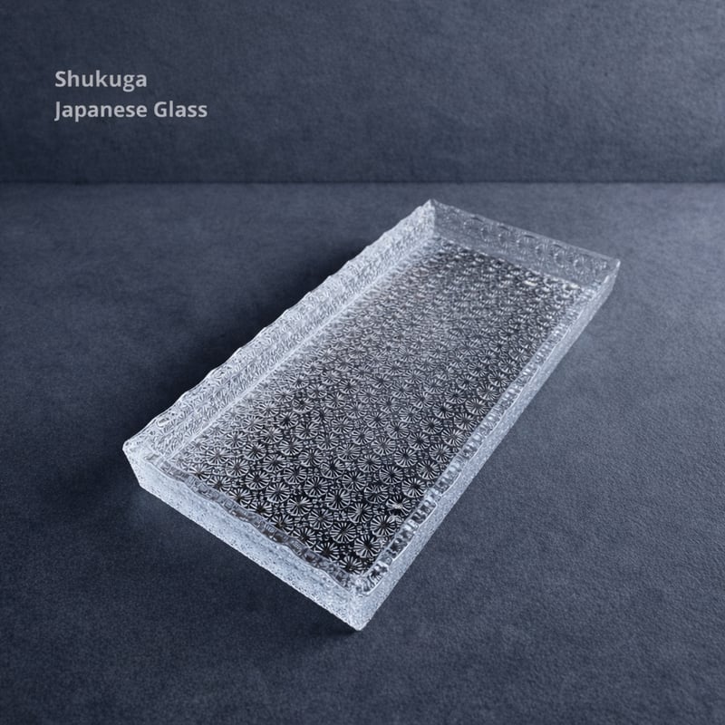 和硝子 淑雅長角皿 | MatsuBokkuri