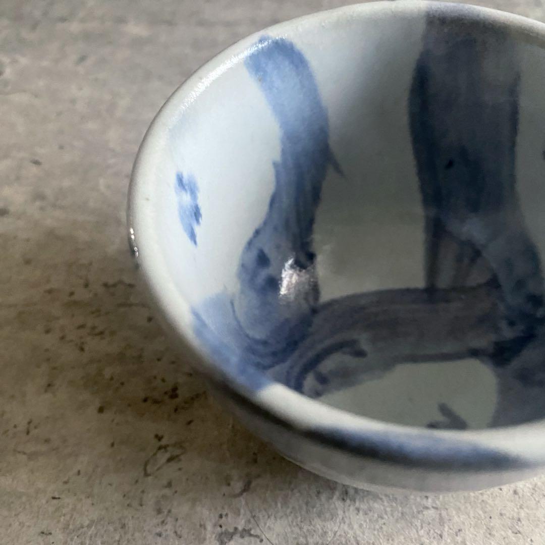 益子焼 糠呉須椿蕎麦猪口 | MatsuBokkuri