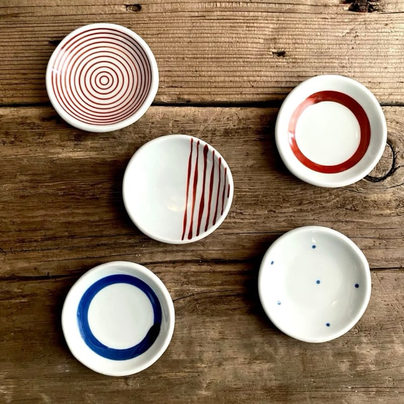 波佐見焼 康創窯 豆皿 お手塩皿（錦十草） | MatsuBokkuri