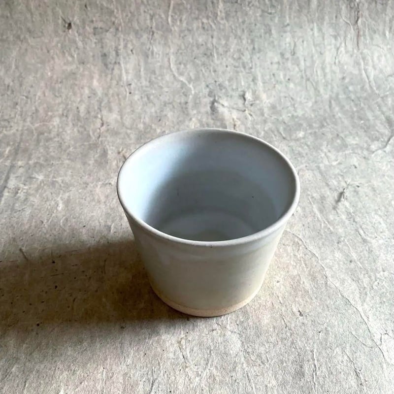 益子焼 白マット釉 蕎麦猪口 | MatsuBokkuri