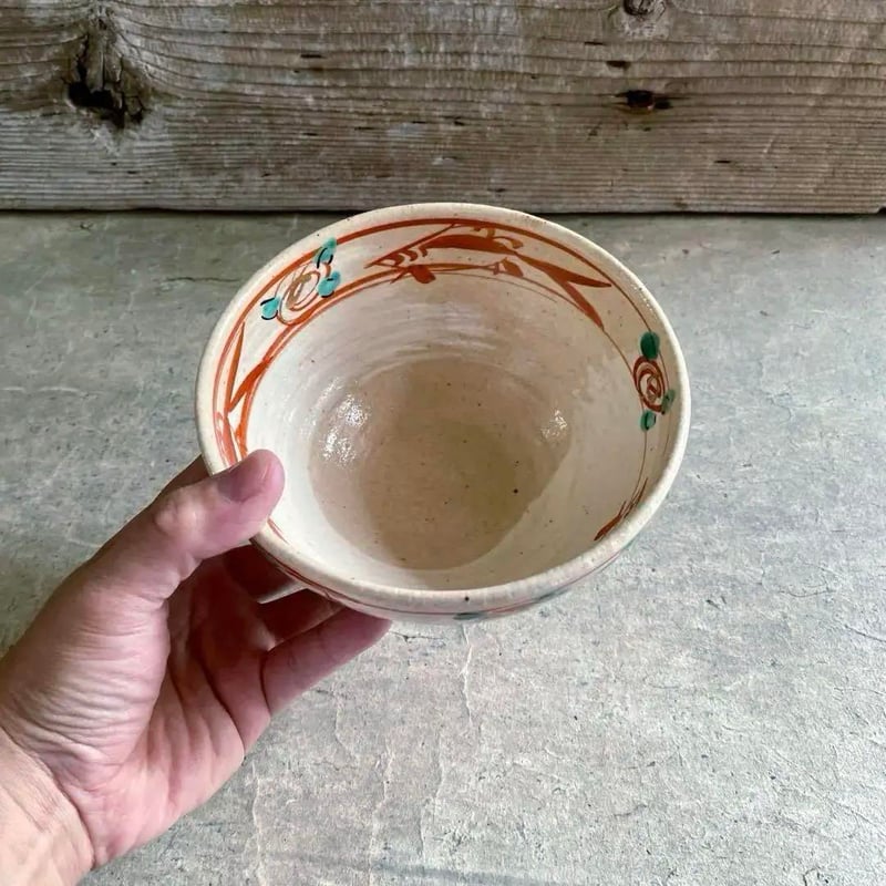 🔶SALE🔶岐阜 秀峰窯中垣連次 金彩粉引赤絵魚紋多用鉢 | MatsuBokkuri