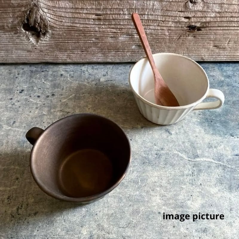 R 益子焼 kinariしのぎスープカップ 益子焼 kinariしのぎスープカップ | MatsuBokkuri