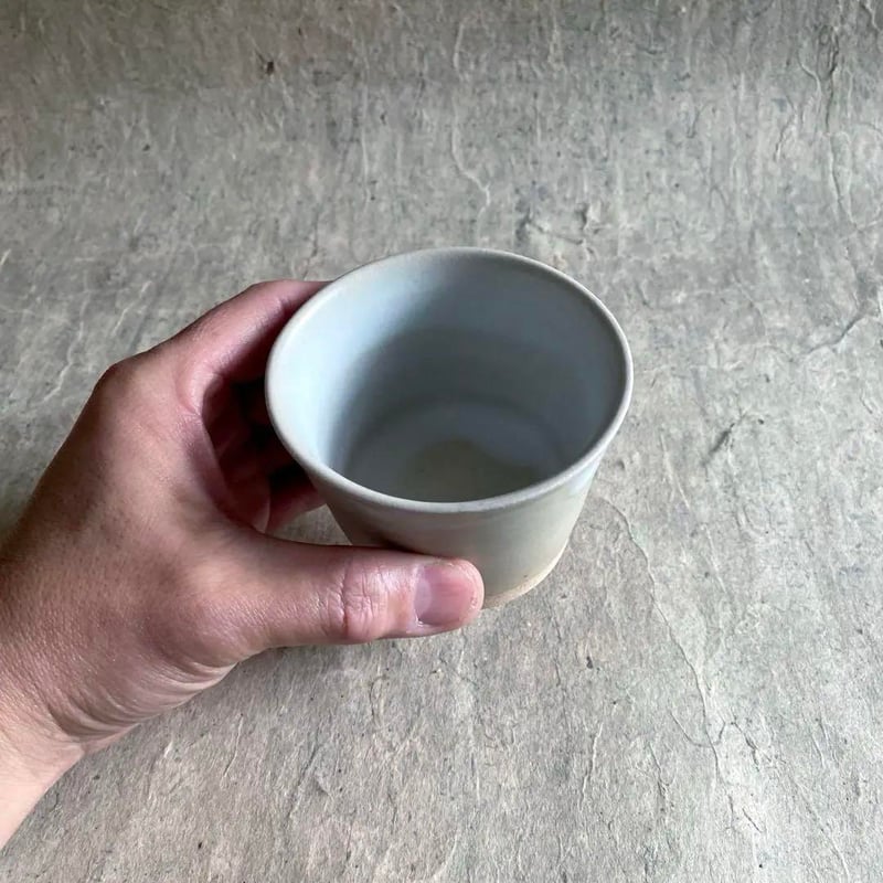 益子焼 白マット釉 蕎麦猪口 | MatsuBokkuri