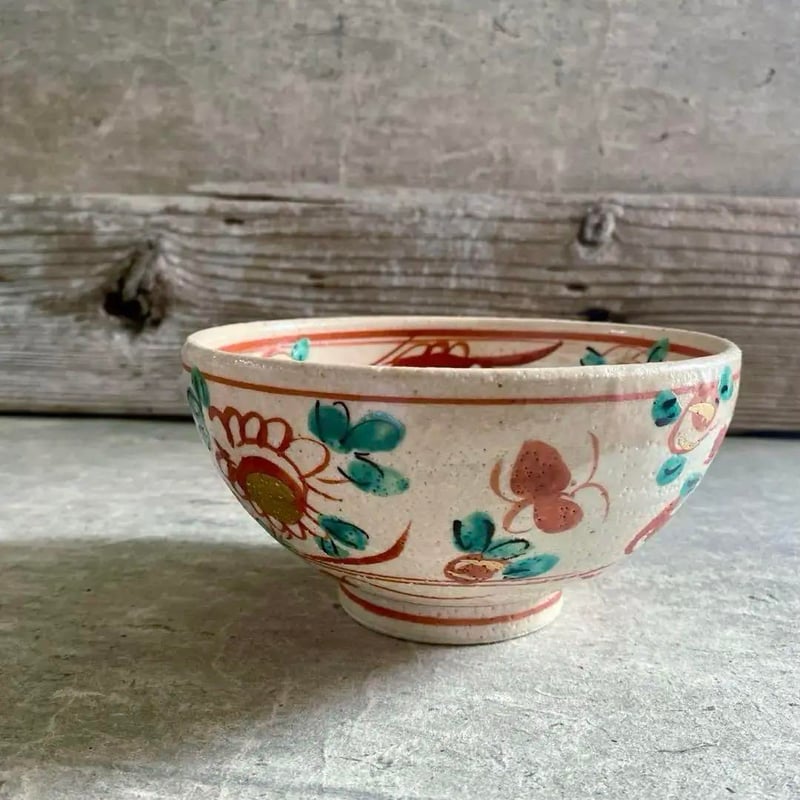 🔶SALE🔶岐阜 秀峰窯中垣連次 金彩粉引赤絵魚紋多用鉢 | MatsuBokkuri