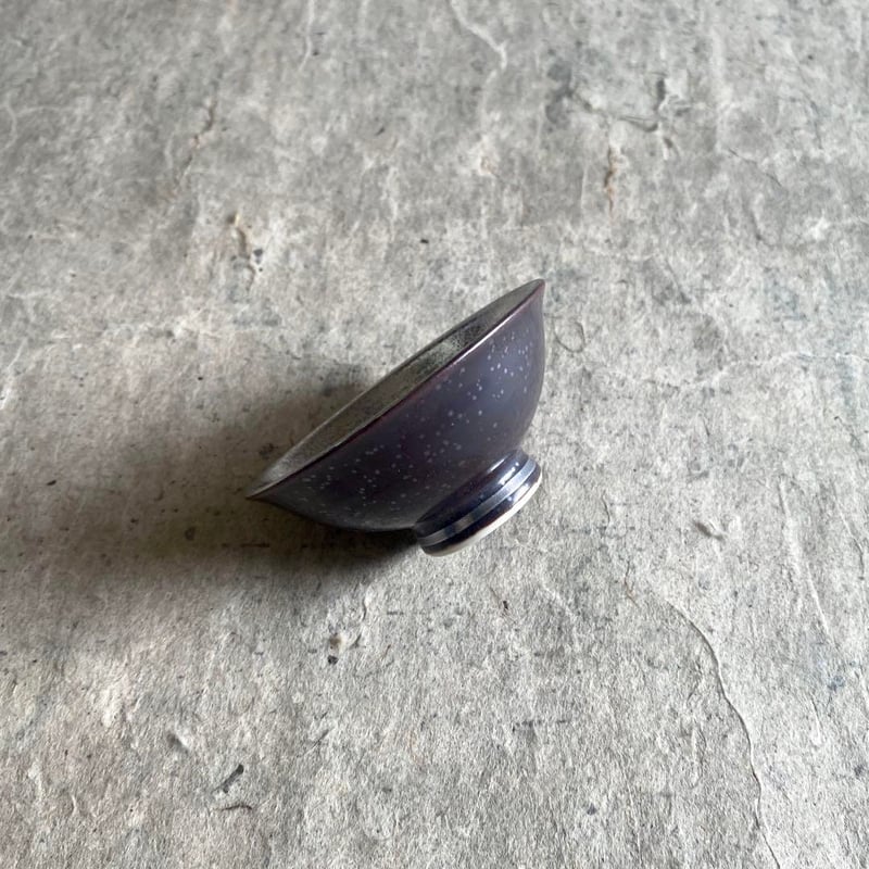 有田焼 陶悦窯 結晶掛分銀塗り平盃 | MatsuBokkuri