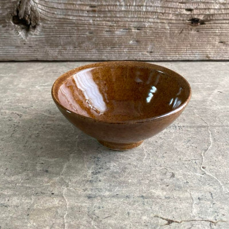 益子焼 飴釉 飯碗 | MatsuBokkuri