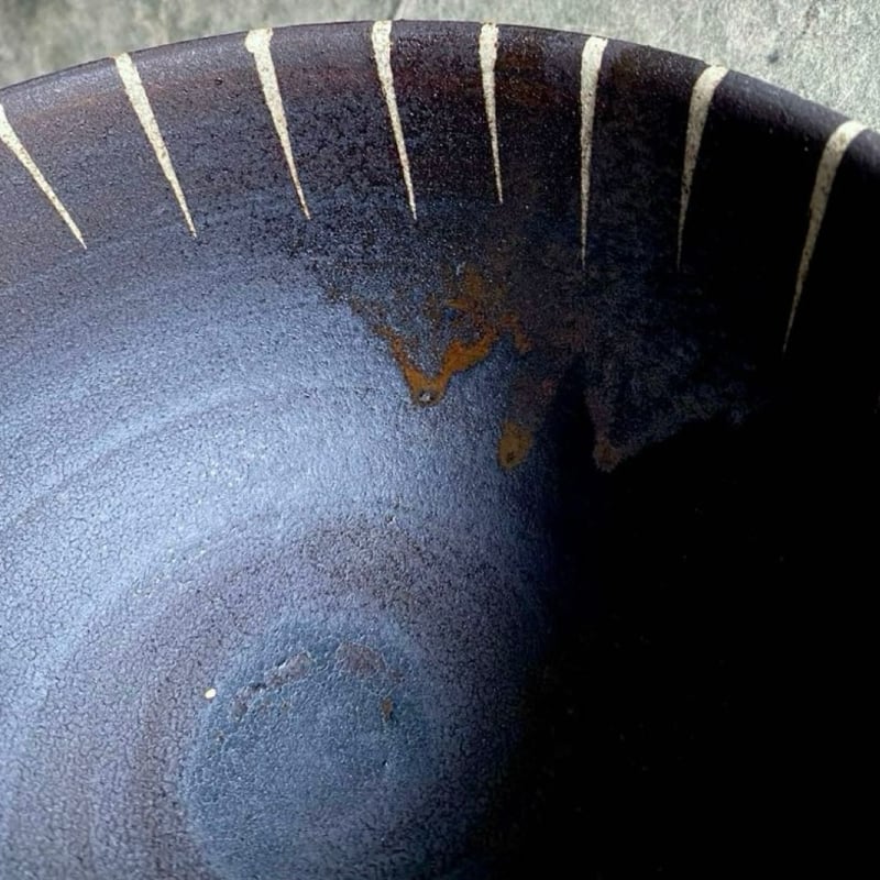 【新品】美濃焼　兵山窯　羽柴兵衛作　錆十草蓋碗　5個セット 新品】美濃焼 兵山窯 羽柴兵衛作 錆十草蓋碗 5個セット